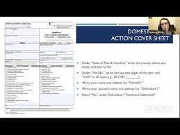 The petitioner must first file with the court in the county where they live. Nc Simple Divorce Self Help Clinic Youtube