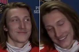 Trevor lawrence may refer to: Trevor Lawrence Reacts To Reporter S Embarrassing Zoom Mistake