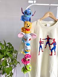 6 Babies Bundle | Disney HugMe Baby Plushies | Stitch | Winnie the Pooh |  Dumbo | Donald Duck | Strawberry Bear | Frog