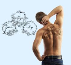 77 interesting name tattoos and brilliant name tattoo ideas. Large Back Tattoo Incorporating 3 Kids Names 3 Girls 23 Tattoo Designs For A Business In Australia