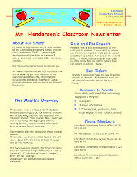 Weekly newsletter template for preschool teachers meltfm co. How To Write A Newsletter Template Arxiusarquitectura