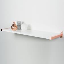 form brushed gold copper effect shelf brackets d 235mm home mood board shelves diy store b&q supports