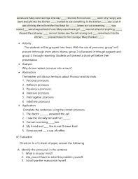 Semi Detailed Lesson Plan In English Pronoun Pre Primer Sight Word Activities English Lesson Plans Grammar Lesson Plans