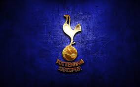 Download Wallpapers Tottenham Hotspur Fc Golden Logo Premier League Blue Abstract Background Soccer English Football Club Tottenham Hotspur Logo Football Tottenham Hotspur England For Desktop Free Pictures For Desktop Free