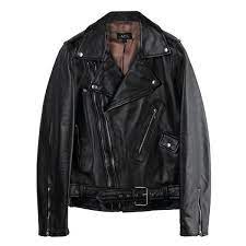 A P C Leather Moto Jacket Leather Moto Jacket Fur Collar Leather Jacket Real Leather Jacket