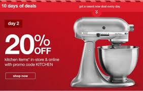$5 off $50+ on select items. Hot 20 Off Kitchen Items Target Coupon 11 23 Only