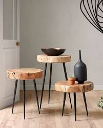 Eider Side Table O 34 Cm Kave Home Em 2020 Moveis De Toras Moveis De Madeira Rustica Moveis De Caixotes