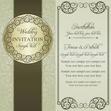 Baroque wedding invitation, gold Stock Vector by ©d-naya 50205443