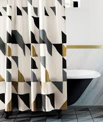 Triangle Shower Curtain Reviews Cb2 Stylish Shower Curtain Cool Shower Curtains Modern Shower Curtains