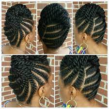 Twists have been a great alternative to braids for those with kinky hair. Divine Oasis Salon On Instagram Regal Flat Twisted Updo By Sabrina Saba Reena Booking 8 Goddess Braids Hairstyles Natural Hair Twists Flat Twist Updo