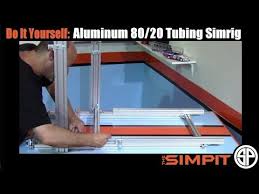 diy aluminum 80 20 tubing simrig by the simpit youtube aluminum 80 s diy