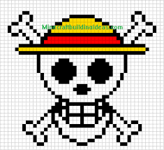 Minecraft Pixel Art Templates Straw Hat Luffy Pixel Art Pixel Art Templates Minecraft Pixel Art