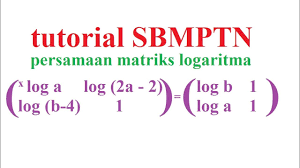 Check spelling or type a new query. Sbmptn Kurotaka Persamaan Matriks Logaritma Youtube