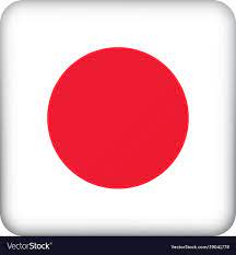 Icon representing square button flag of japan Vector Image