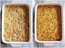 Whisk together eggs, milk and seasoning in a bowl and pour over the top of your casserole. Breakfast Casserole Tastes Better From Scratch