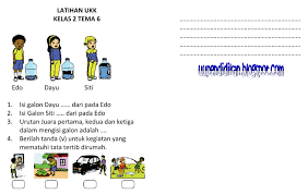 Soal tematik uts tema 6 kelas 6 semester 2 dan kunci jawabannya. Soal Ukk Pat Kelas 2 Sd Mi Tema 6 K13 Revisi 2017