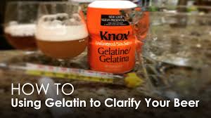 how to use gelatin to clarify your beer