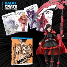 Check spelling or type a new query. Viz On Twitter Gear Up For The Next Kaijucrate Megalobox On Blu Ray And Volumes 1 4 Of The Rwby Official Manga Anthology All June Lootanime Subscribers Are Automatically Entered To Win Sign Up