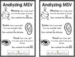 free msv cheat sheet analyzing running records