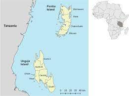 Zanzibar On World Map Map Of Pemba And Unguja Islands, Zanzibar, With District Boundaries... |  Download Scientific Diagram