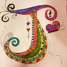 It's a complete alphabet for students that are practicing their lettering, be it just block or the more advanced 3d shapes. Jumping Jack J Alphabet Art Art Creative Lettering