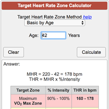 Target Heart Rate Calculator