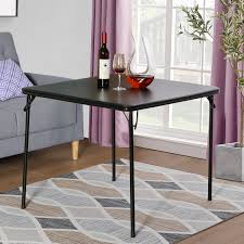 Choose from marble, wood, and other exquisite table materials in this fine collection. Vecelo 30 Height Black Square Folding Card And Game Table Kitchen Dining Camping Table Wheelchair Accessible Walmart Com Walmart Com