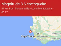 Earthquake Recorded Off The Coast Of Cape Town Talk Of The Town