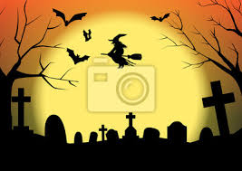 See more ideas about halloween silhouettes, halloween printables, halloween. Halloween Silhouette Friedhof Fototapete Fototapeten Toter Baum Unruhig Mondlicht Myloview De