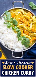 Slow Cooker Chicken Curry With Coconut Milk Evolving Table Recipe Slow Cooker Chicken Curry Healthy Slow Cooker Slow Cooker Curry