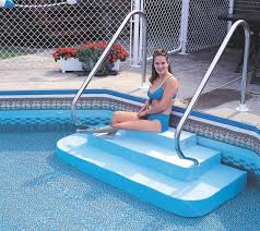 The Step Inground Drop In Two Rails Pool Supplies Canada Swimming Pool Steps Pool Steps Swimming Pools Inground