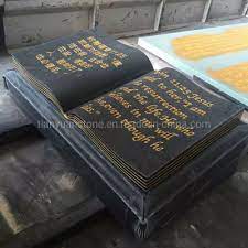 Granito Chino La Forma De Libro Abierto Lapidas Para Tumbas China Lapida Del Libro El Monumento
