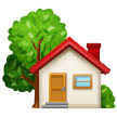 A house with a garden is an image of a residential property intended for a small family, which is very similar to the house building emoji, but looks more attractive due to the surrounding garden. House With Garden Emoji
