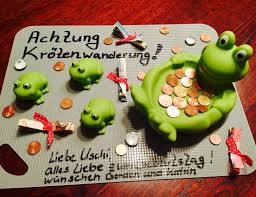 Krotenwanderung Geldgeschenk Mal Anders Geschenke Lustige Geldgeschenke Geldgeschenke
