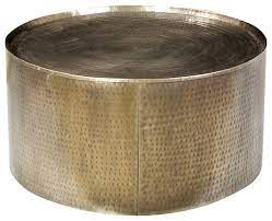 Find an end table that meets your style and budget. Hammered Brass Coffee Table Transitional Coffee Tables By Design Mix Furniture Houzz