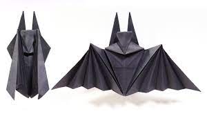 Halloween printable origami paper oct 11, 2015 make your halloween paper craft and origami projects extra spooky with this halloween pattern which includes cats, bats, pumpkins and moons in a random arrangement. Origami Halloween Bat Paper Folding Papier Falten ì¢ì´ì 'ê¸° Paper Crafts 1101 ãããã¿ Youtube