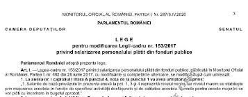 Legea Nr 42 2020 Salarii Dublate Pentru Anumiti Bugetari