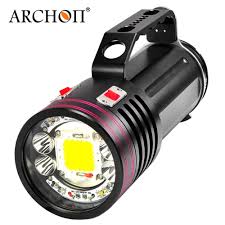 Diving Flashlight Archon Dg150w Wg156w 10000lm Rechargeable Dive Light Underwater Photography Torch With Batte Portable Light Underwater Photography Flashlight