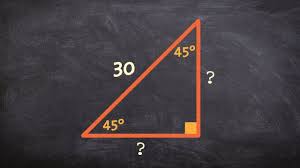 We are given a right triangle where the hypotenuse = $20$ cm. How To Determine The Legs Of A 45 45 90 Triangle When Given The Hypotenuse Youtube