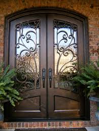 Custom Made Iron Door Installed By Universal Iron Doors Check Out Our Website To See More Details A Wrought Iron Front Door Iron Front Door Front Door Design