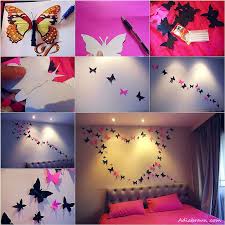 I know everyone like butterflies specially kids.so lets today i am going to show how will you decor your room wall with paper. How To Diy Butterfly Wall Decoration