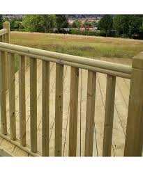 Deck railings with horizontal pickets. Treated Timber Garden Decking Handrail Baserail Fits 32mm 41mm Spindles Ebay
