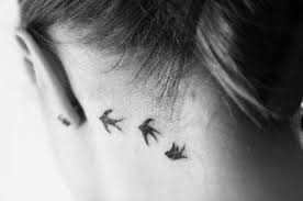 34 Super Ideas For Small Bird Tattoo Behind Ear Tat Neck Tattoo Behind Ear Tattoo Bird Tattoo Neck