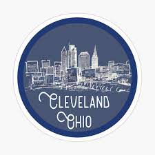 Check spelling or type a new query. Cleveland Skyline Vintage Decal Poster By Zsonn Redbubble