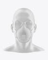 Respirator Mockup In Apparel Mockups On Yellow Images Object Mockups