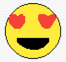 Heart Eye Emoji Spreadsheet Pixel Art Emoji Hd Png Download Vhv