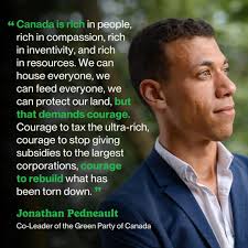 Building a fairer, greener Canada takes courage. The Green Party is  prepared to lead with that courage, ensuring no one is left behind. Let's  make it happen 💚