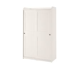 Hauga Kleiderschrank Mit Schiebeturen Weiss 118x55x199 Cm Ikea Deutschland Schiebeturen Schrank Kleiderschrank Schiebeturen Schiebetur