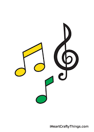 Notes placed on the staff tell us which note letter to play on our instrument and how long to play it. Music Notes Drawing How To Draw Music Notes Step By Step