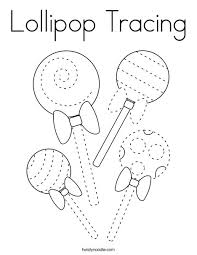 Just think of all the colors. Lollipop Tracing Coloring Page Twisty Noodle